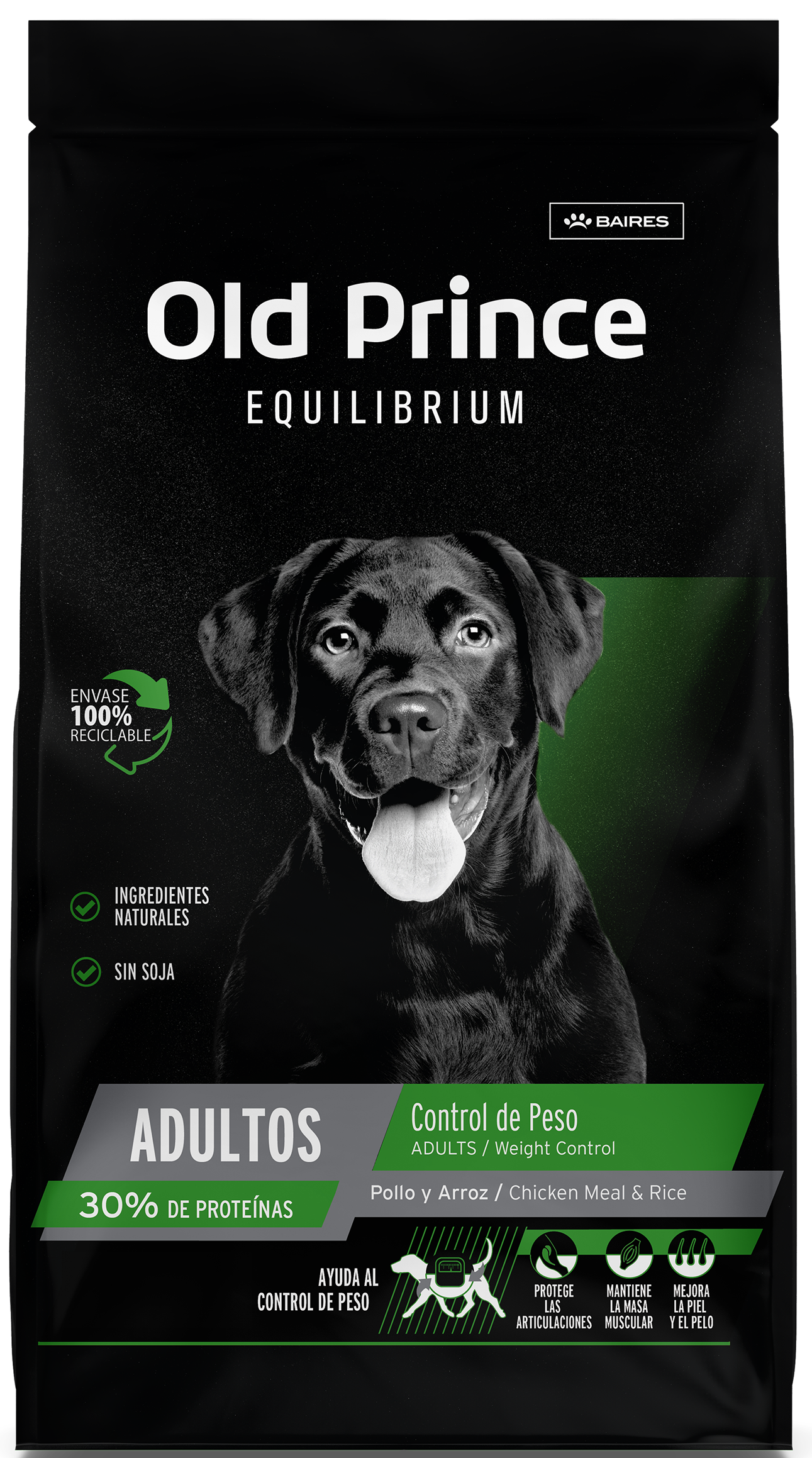 Old Prince Equilibrium Adultos Control de peso Pollo y Arroz